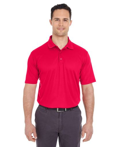 Custom Embroidered UltraClub Men's Tall Cool & Dry Mesh Pique Polo - 8210T